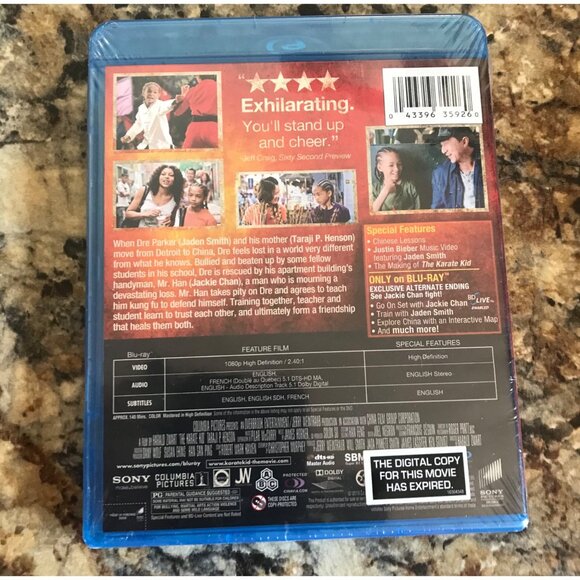 The Karate Kid Blu Ray and DVD Combo Pack Jaden Smith Jackie Chan Multi Language - Picture 2 of 2